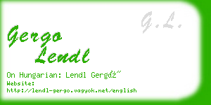 gergo lendl business card